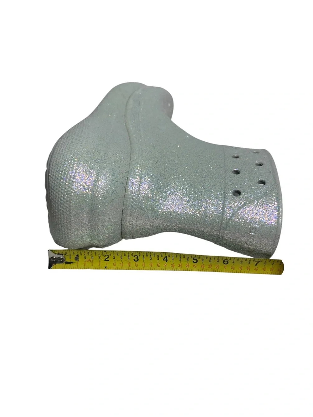 NEW Crocs Unisex Crush Glitter Boots in Atmosphere Colorway W7, M5